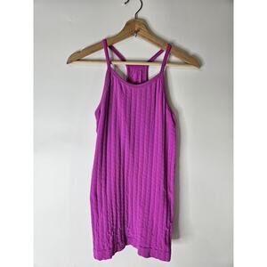 ATHLETA Sweetheart Neck Spaghetti Strap Pink Tank Top Size Medium